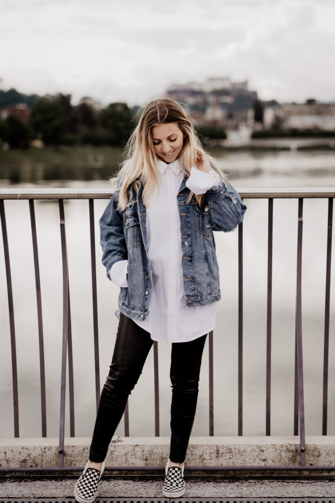 oversized jacke , boyfriend hemd